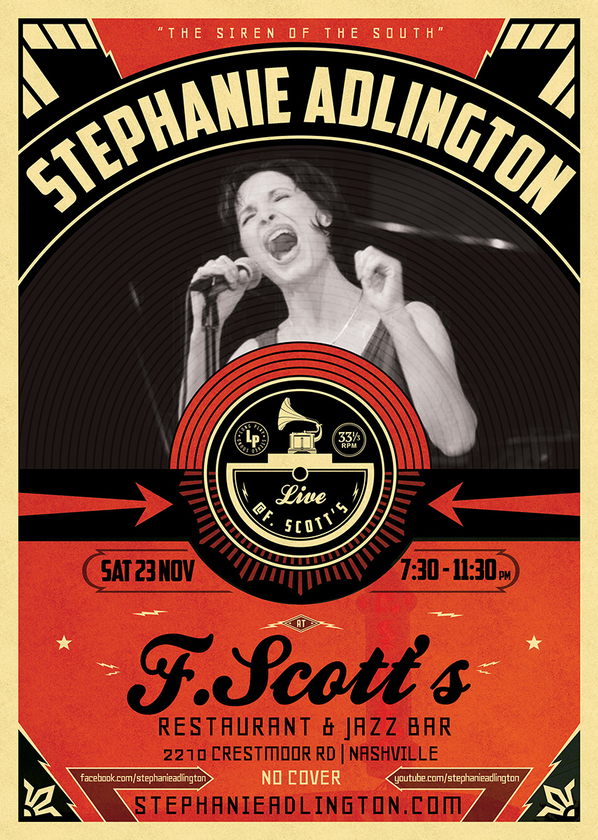 Stephanie Adlington au F. Scott's Restaurant and Jazz Bar, à Nashville